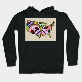 Skull Map USA Hoodie